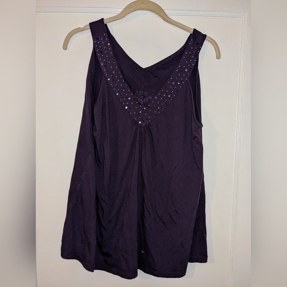 Purple Sequin Tank